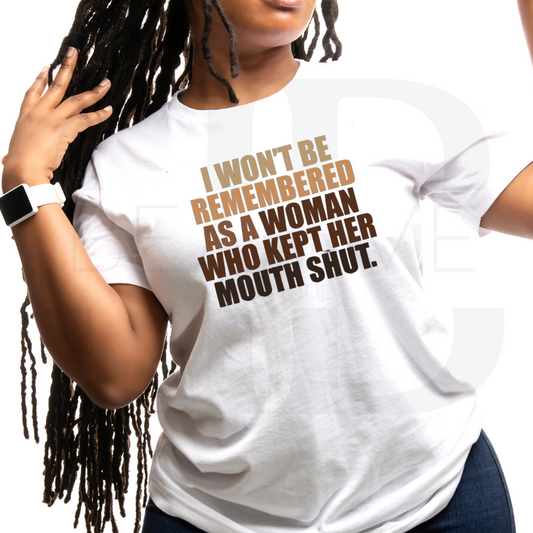 Black History Month T-shirt | I Won't Remembered Crewneck
