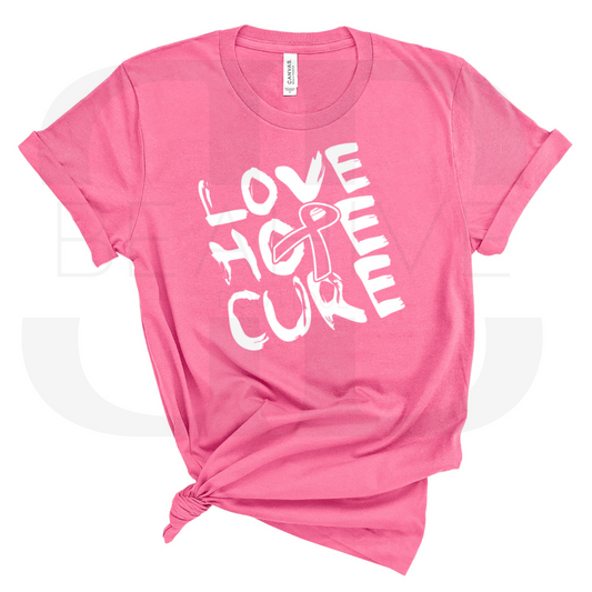 Breast Cancer Awareness T-Shirt | Love Hope Cure